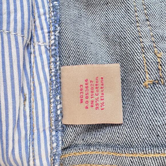 Vintage Style Boden Denim Skirt Button Front Y2K Indie Preppy Dark Wash size  4 - Picture 5 of 5